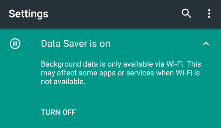 Android N Data saver