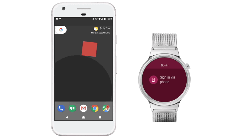 Android Wear 2.0 OAuth